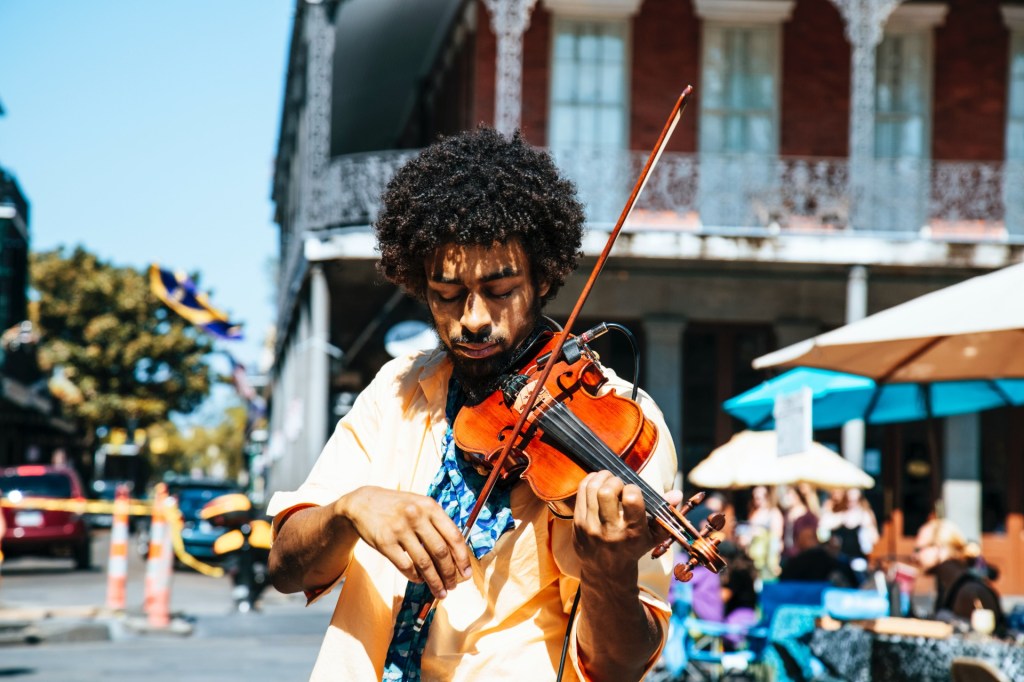 Man playing violin