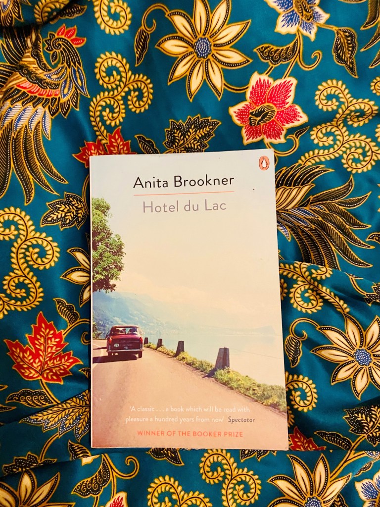 Image of Hotel du Lac on flowery background 